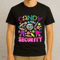 Candy Security Candyland Costume Teens Adult T-Shirt thumb 3