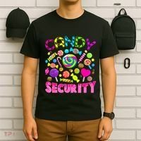 Candy Security Candyland Costume Teens Adult T-Shirt thumb 6