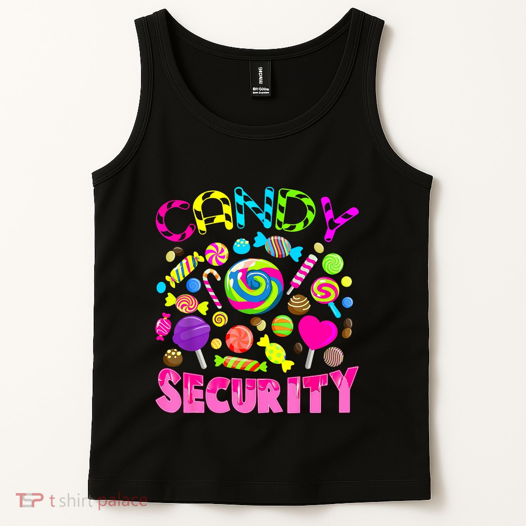 Candy Security Candyland Costume Teens Adult Tank Top