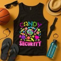 Candy Security Candyland Costume Teens Adult Tank Top thumb 4