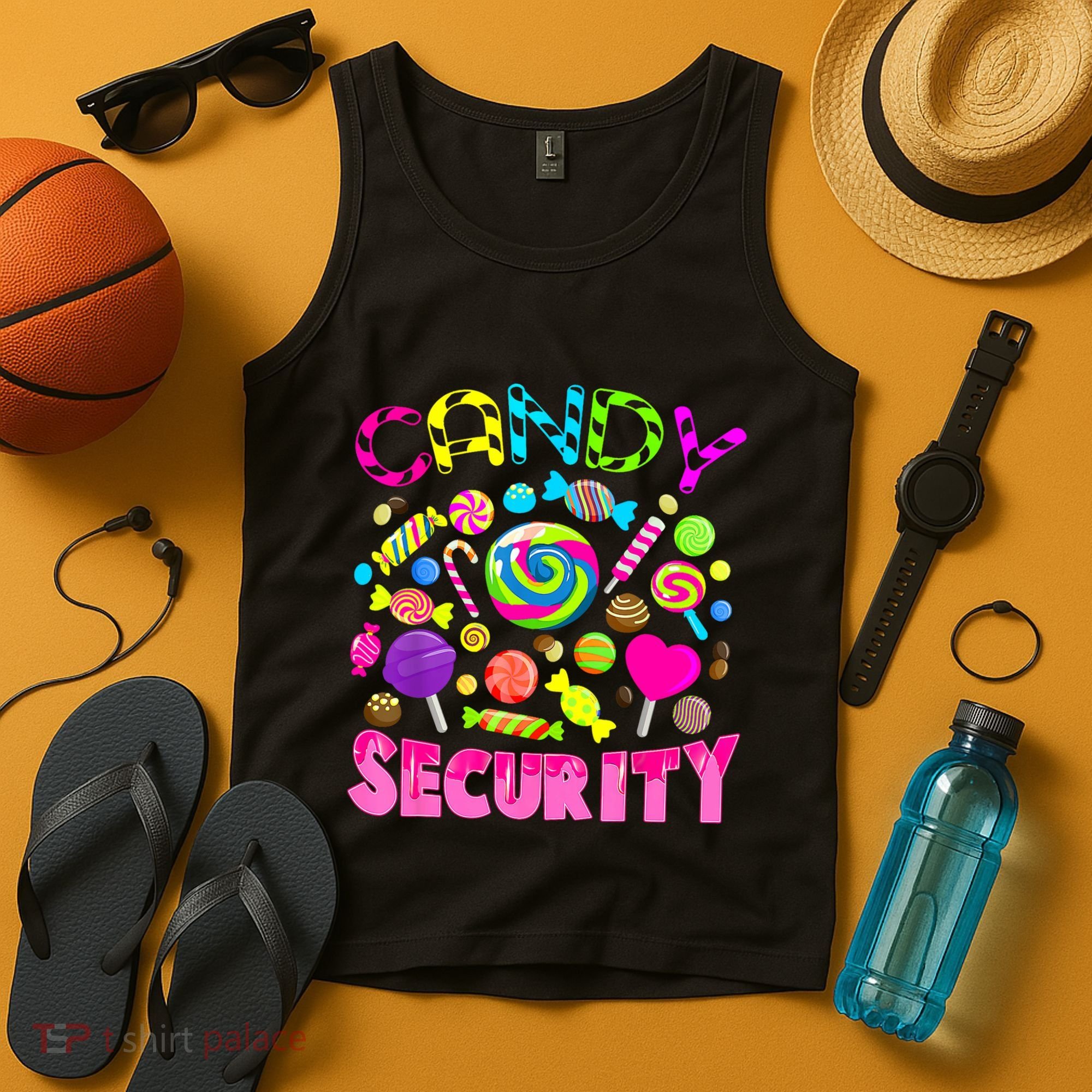 Candy Security Candyland Costume Teens Adult Tank Top