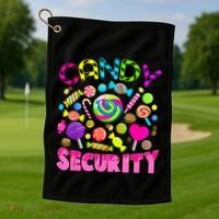 Candy Security Candyland Costume Teens Adult Golf Towel thumb 1