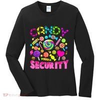 Candy Security Candyland Costume Teens Adult Women's Long Sleeve Shirt thumb 0