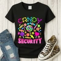 Candy Security Candyland Costume Teens Adult Women's T-Shirt thumb 3