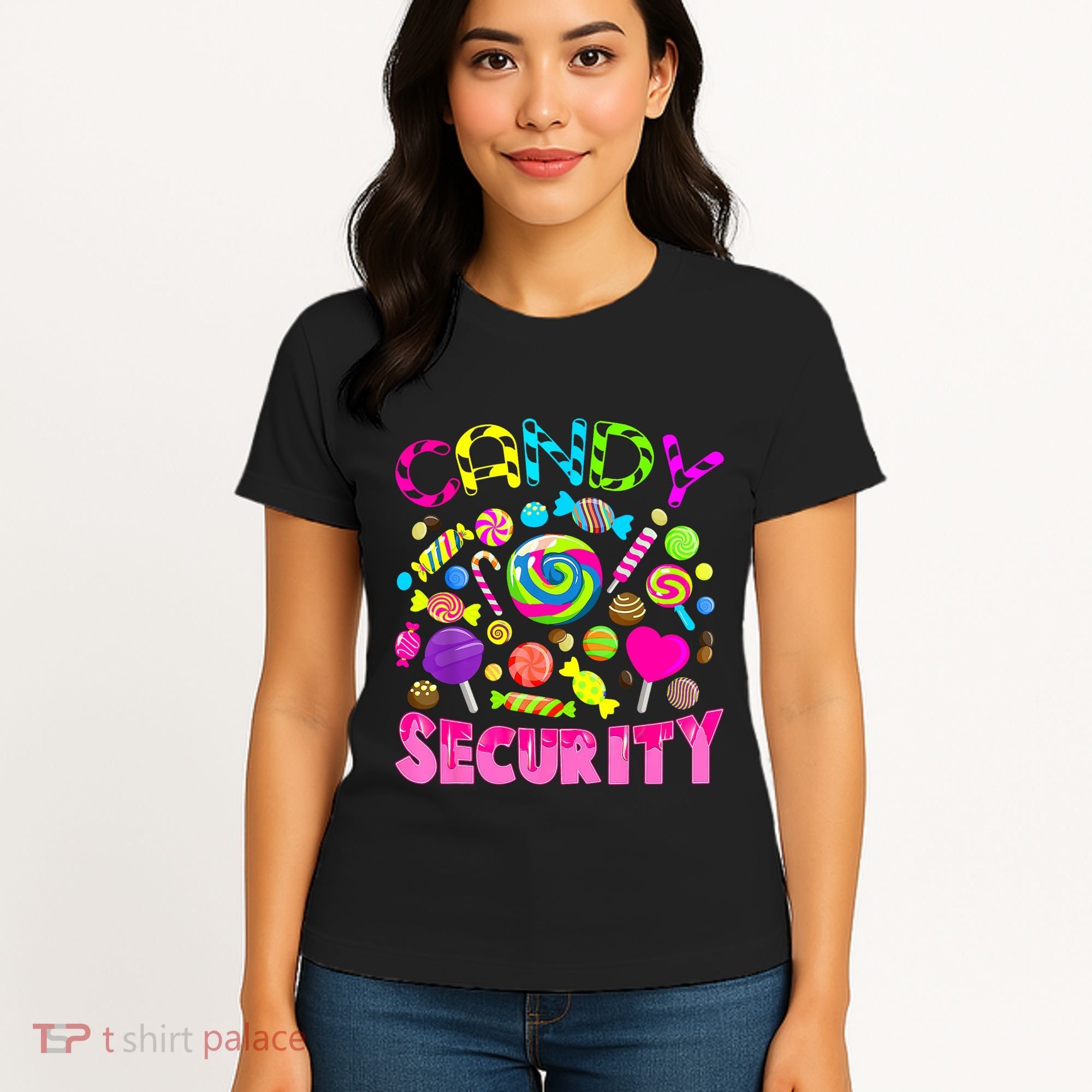 Candy Security Candyland Costume Teens Adult Women's T-Shirt