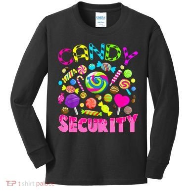 Candy Security Candyland Costume Teens Adult Kids Long Sleeve Shirt