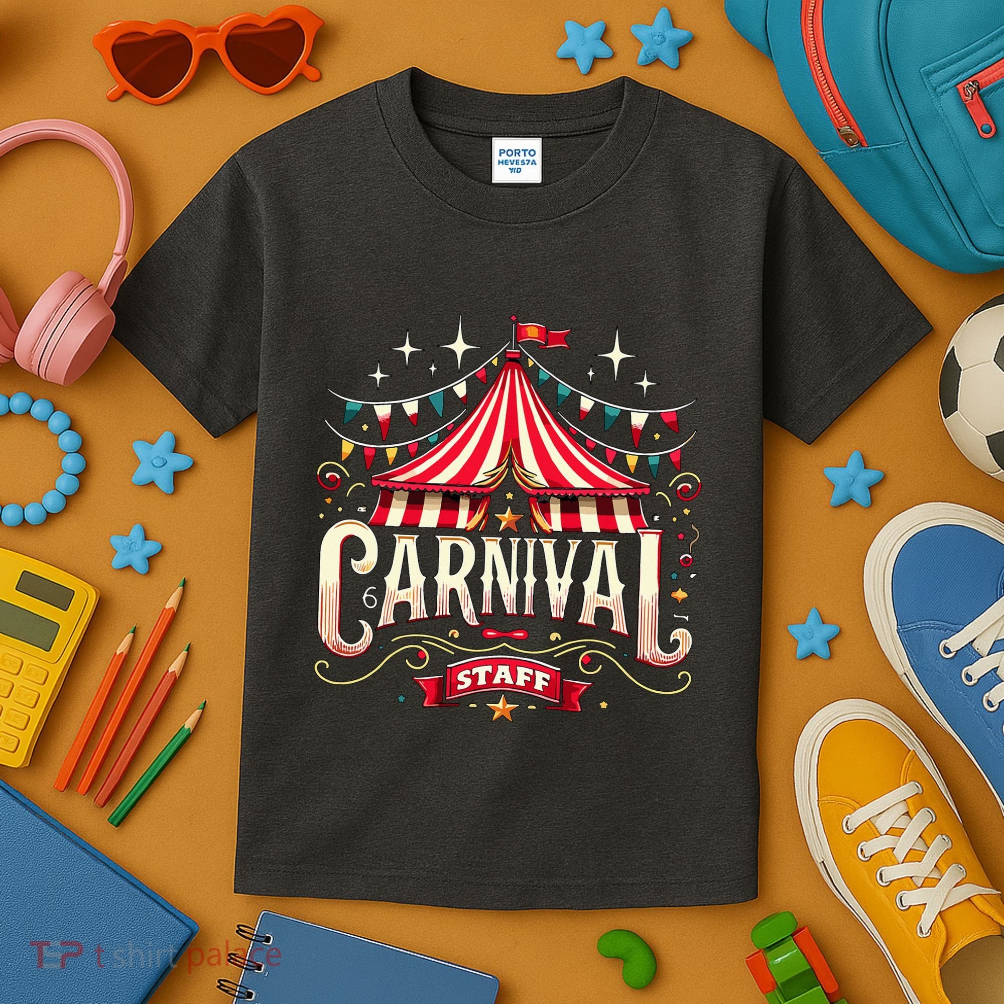Carnival Staff Circus Matching Kids T-Shirt