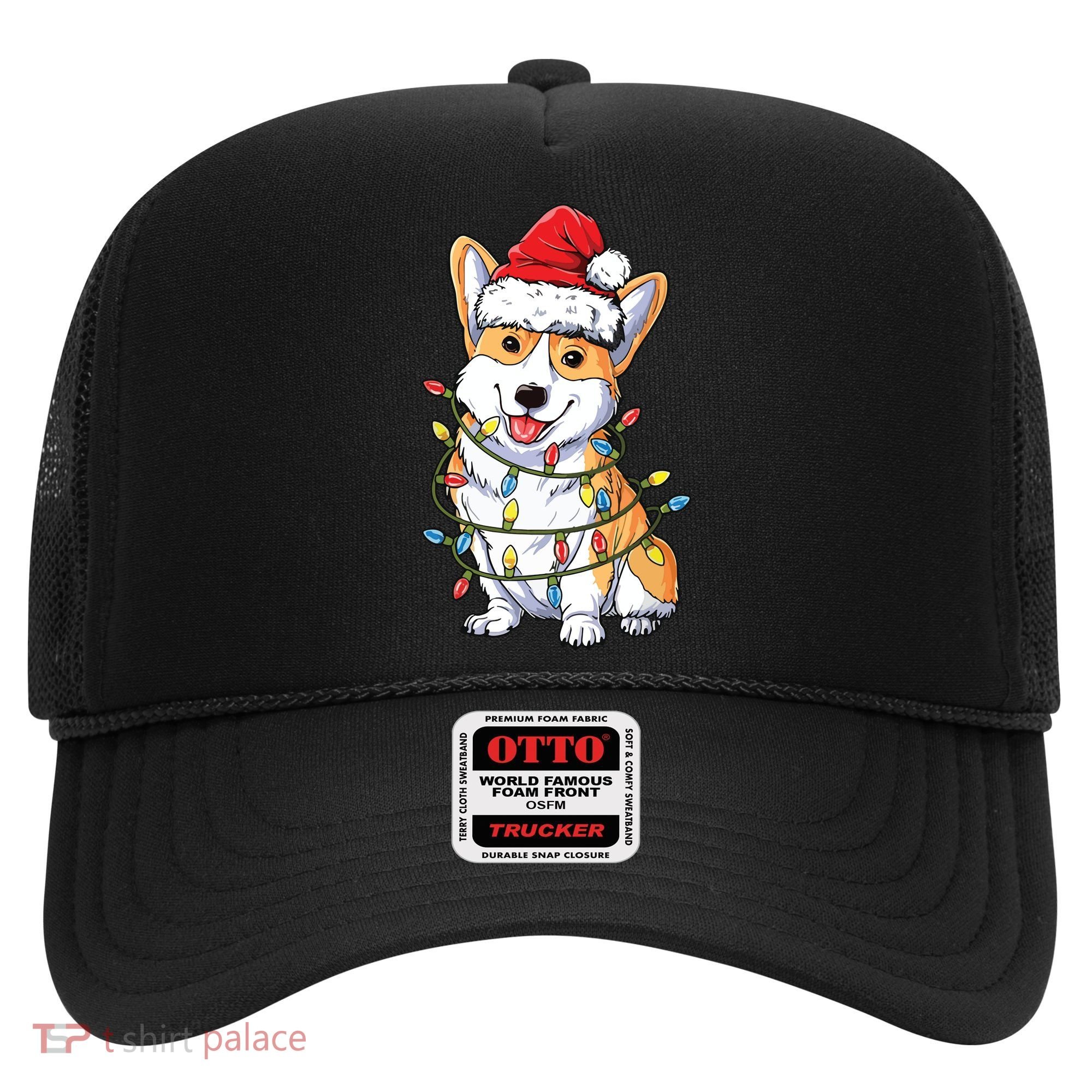 Corgi Santa Christmas Tree Lights Xmas Hat
