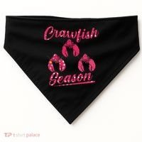 Crawfish Season Crayfish Cook Boil Lobster Gift USA-Made Doggie Bandana thumb 0
