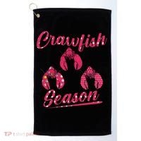 Crawfish Season Crayfish Cook Boil Lobster Gift Golf Towel thumb 0