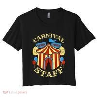 Carnival Staff Circus Event Security Ringmaster Lover Gift Women's Crop Top Tee thumb 0