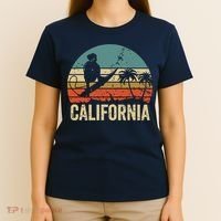 California Surf CA Vintage Retro Men Women Kids Surfer Sunset T-Shirt thumb 4