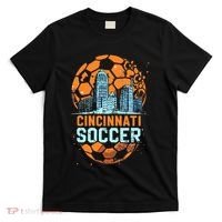 Cincinnati Soccer City Skyline Cool Cincy 513 T-Shirt thumb 0
