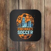 Cincinnati Soccer City Skyline Cool Cincy 513 Coaster thumb 0