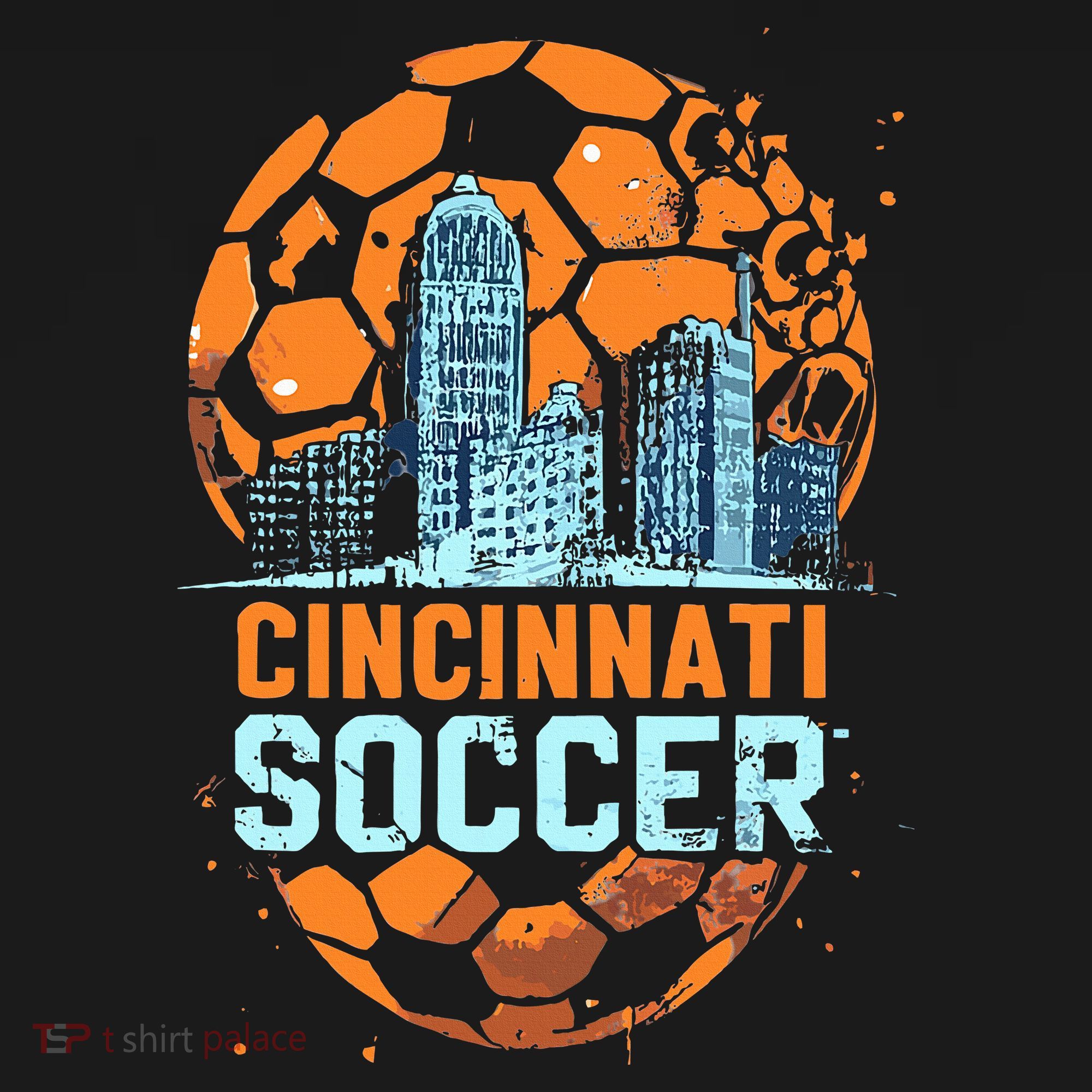 Cincinnati Soccer City Skyline Cool Cincy 513 Women's Hoodie