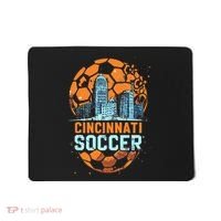 Cincinnati Soccer City Skyline Cool Cincy 513 Mousepad thumb 0