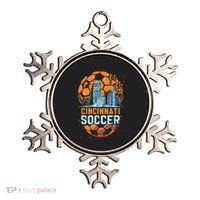 Cincinnati Soccer City Skyline Cool Cincy 513 Ornament thumb 0