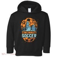 Cincinnati Soccer City Skyline Cool Cincy 513 Toddler Hoodie thumb 0