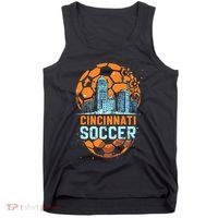 Cincinnati Soccer City Skyline Cool Cincy 513 Tank Top thumb 0