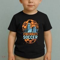 Cincinnati Soccer City Skyline Cool Cincy 513 Toddler T-Shirt thumb 2