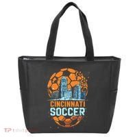 Cincinnati Soccer City Skyline Cool Cincy 513 Tote Bag thumb 0