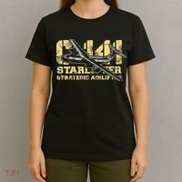 C141 Starlifter C141 Strategic Airlifter Military Aircraft T-Shirt thumb 4
