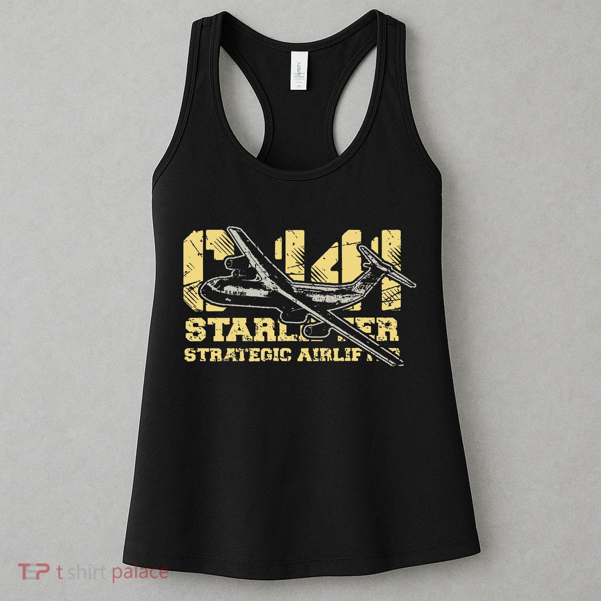 C141 Starlifter C141 Strategic Airlifter Military Aircraft Women's Tank Top