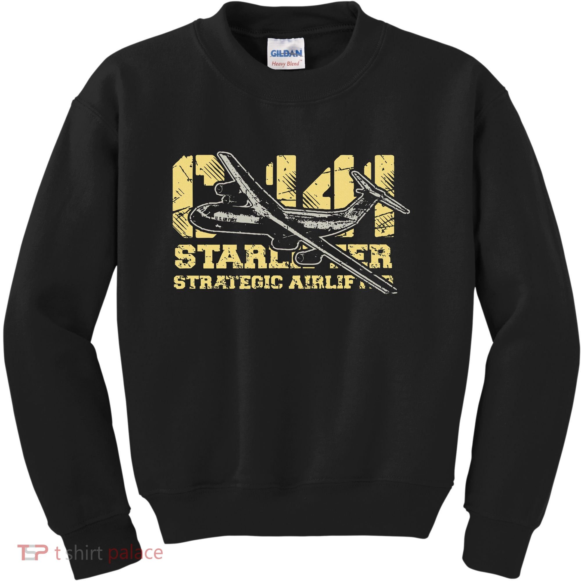 C141 Starlifter C141 Strategic Airlifter Military Aircraft Kids Sweatshirt