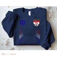 Croatia Soccer Croatian Football Retro 10 Jersey Sweatshirt thumb 2
