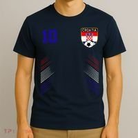 Croatia Soccer Croatian Football Retro 10 Jersey T-Shirt thumb 3