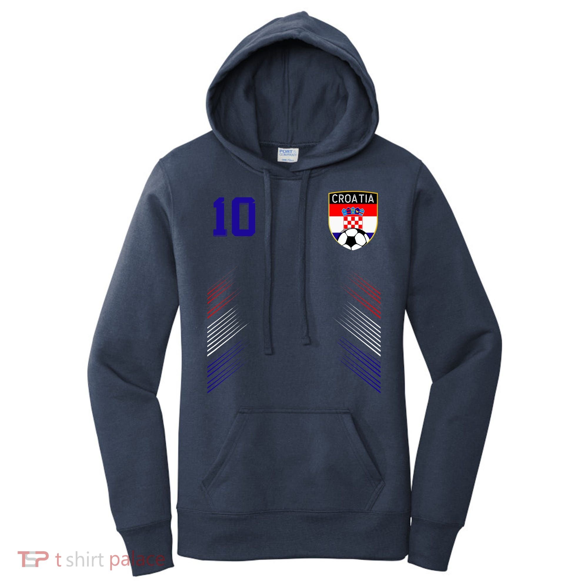 Croatia Soccer Croatian Football Retro 10 Jersey Women's Hoodie