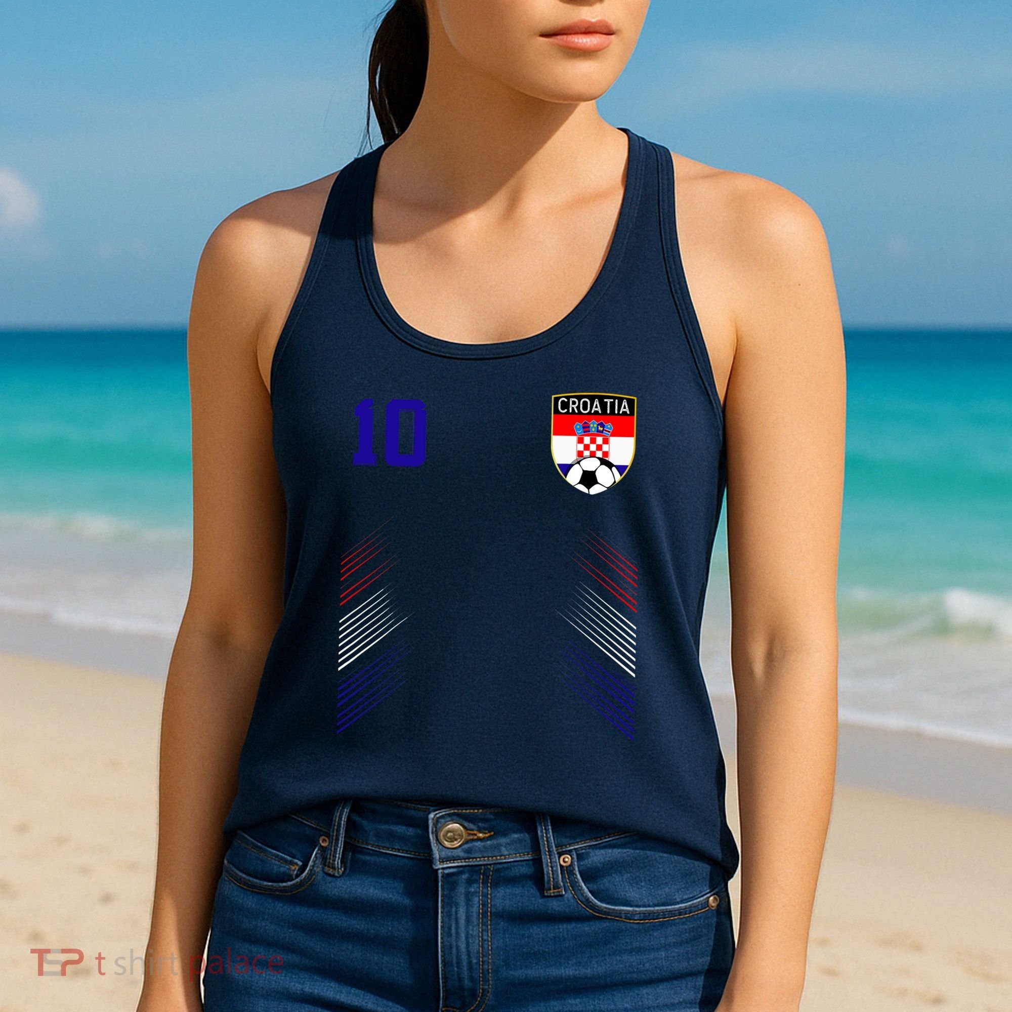 Croatia Soccer Croatian Football Retro 10 Jersey Women's Tank Top