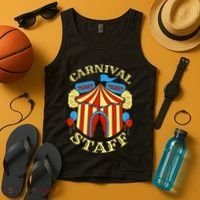 Carnival Staff Circus Event Security Ringmaster Lover Quote Tank Top thumb 4