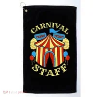 Carnival Staff Circus Event Security Ringmaster Lover Quote Golf Towel thumb 0