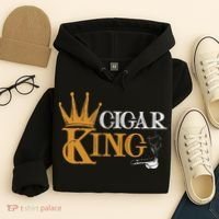 Cigar Smoking Connoisseur Tobacco Cigar King Hoodie thumb 4