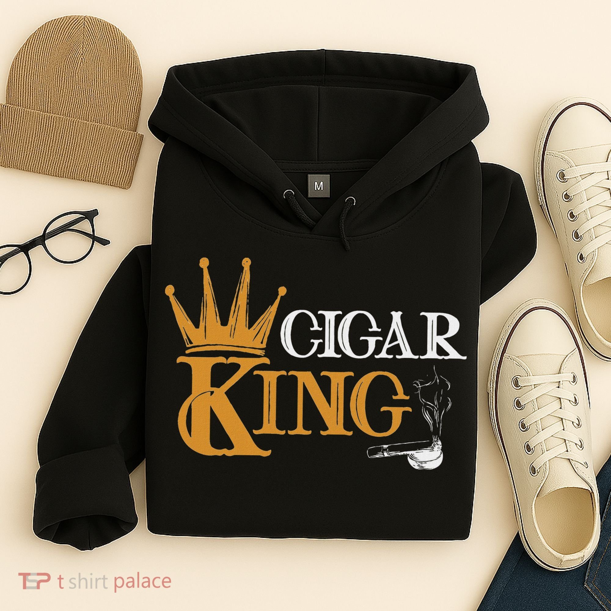 Cigar Smoking Connoisseur Tobacco Cigar King Hoodie