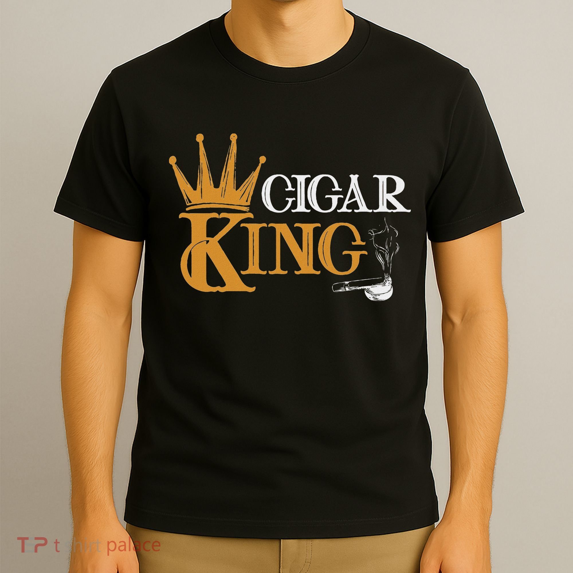 Cigar Smoking Connoisseur Tobacco Cigar King T-Shirt