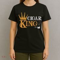 Cigar Smoking Connoisseur Tobacco Cigar King T-Shirt thumb 4