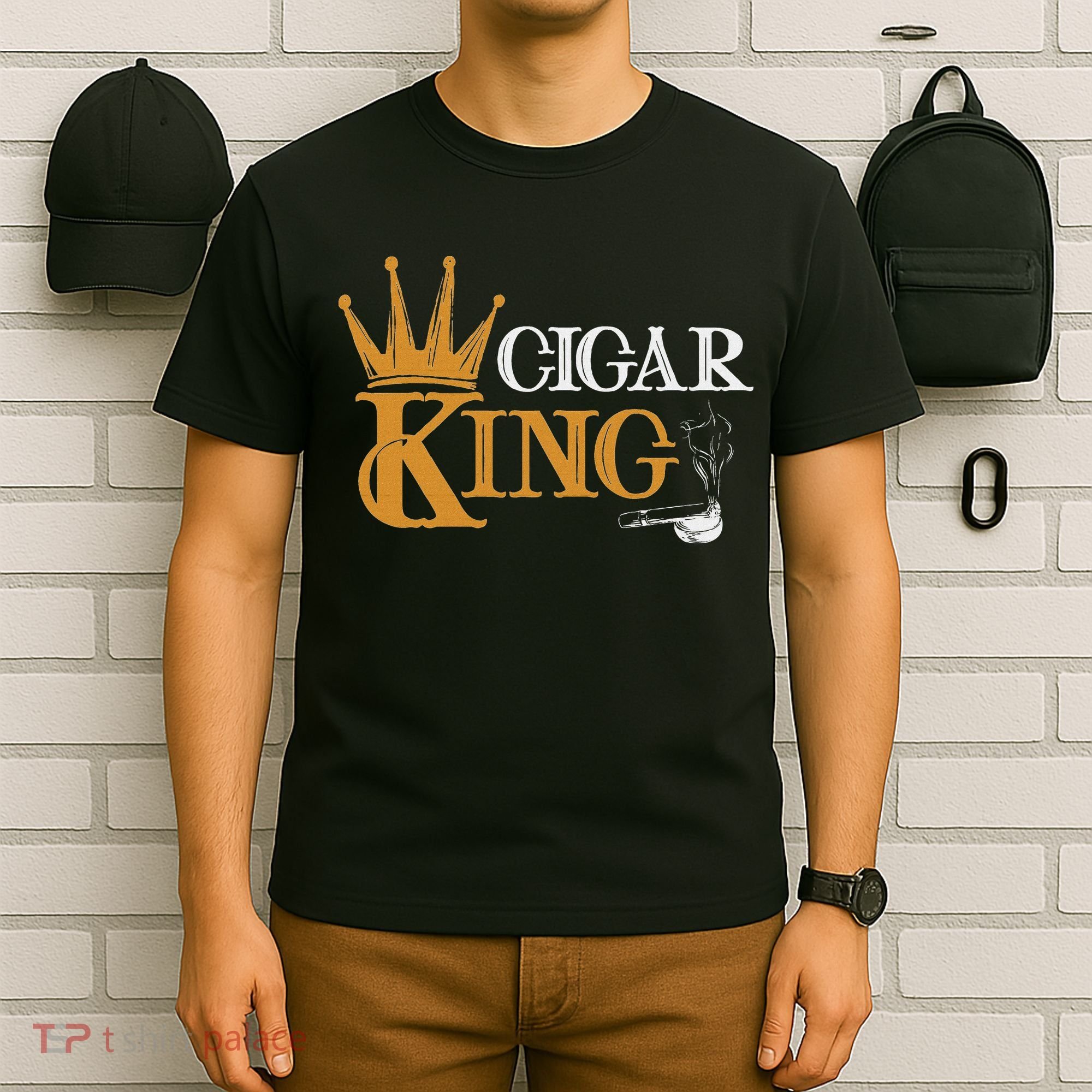 Cigar Smoking Connoisseur Tobacco Cigar King T-Shirt