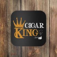Cigar Smoking Connoisseur Tobacco Cigar King Coaster thumb 0