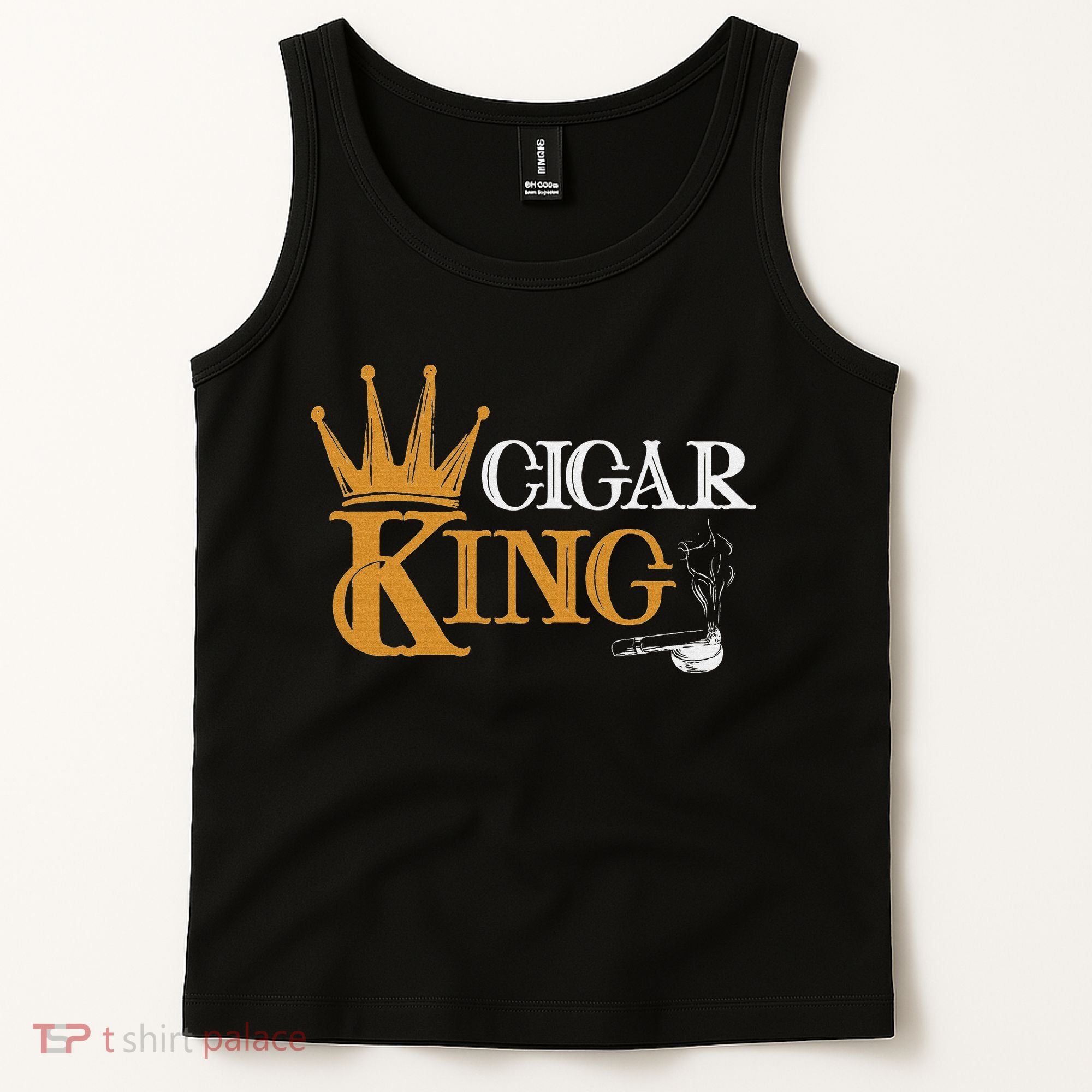 Cigar Smoking Connoisseur Tobacco Cigar King Tank Top