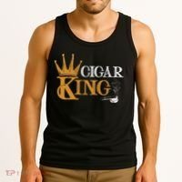 Cigar Smoking Connoisseur Tobacco Cigar King Tank Top thumb 3