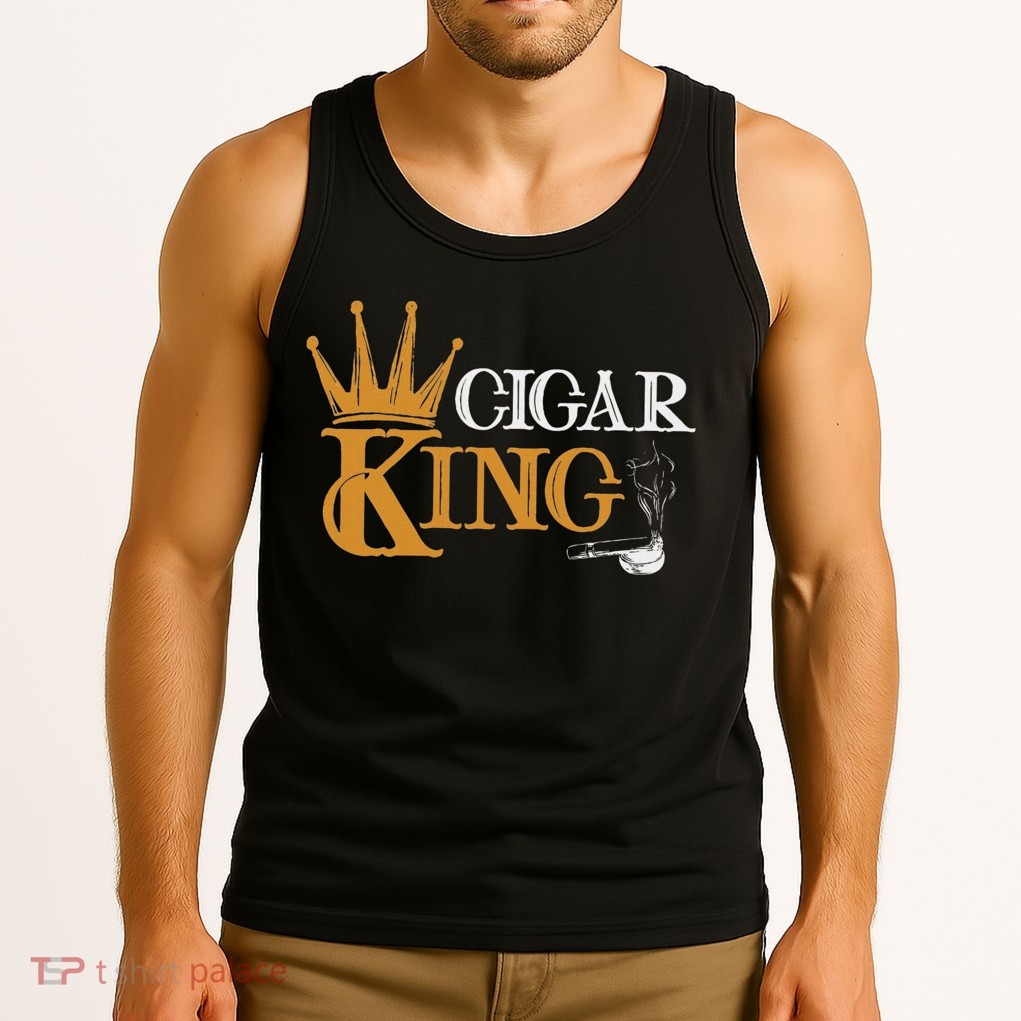 Cigar Smoking Connoisseur Tobacco Cigar King Tank Top