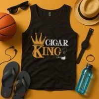 Cigar Smoking Connoisseur Tobacco Cigar King Tank Top thumb 4