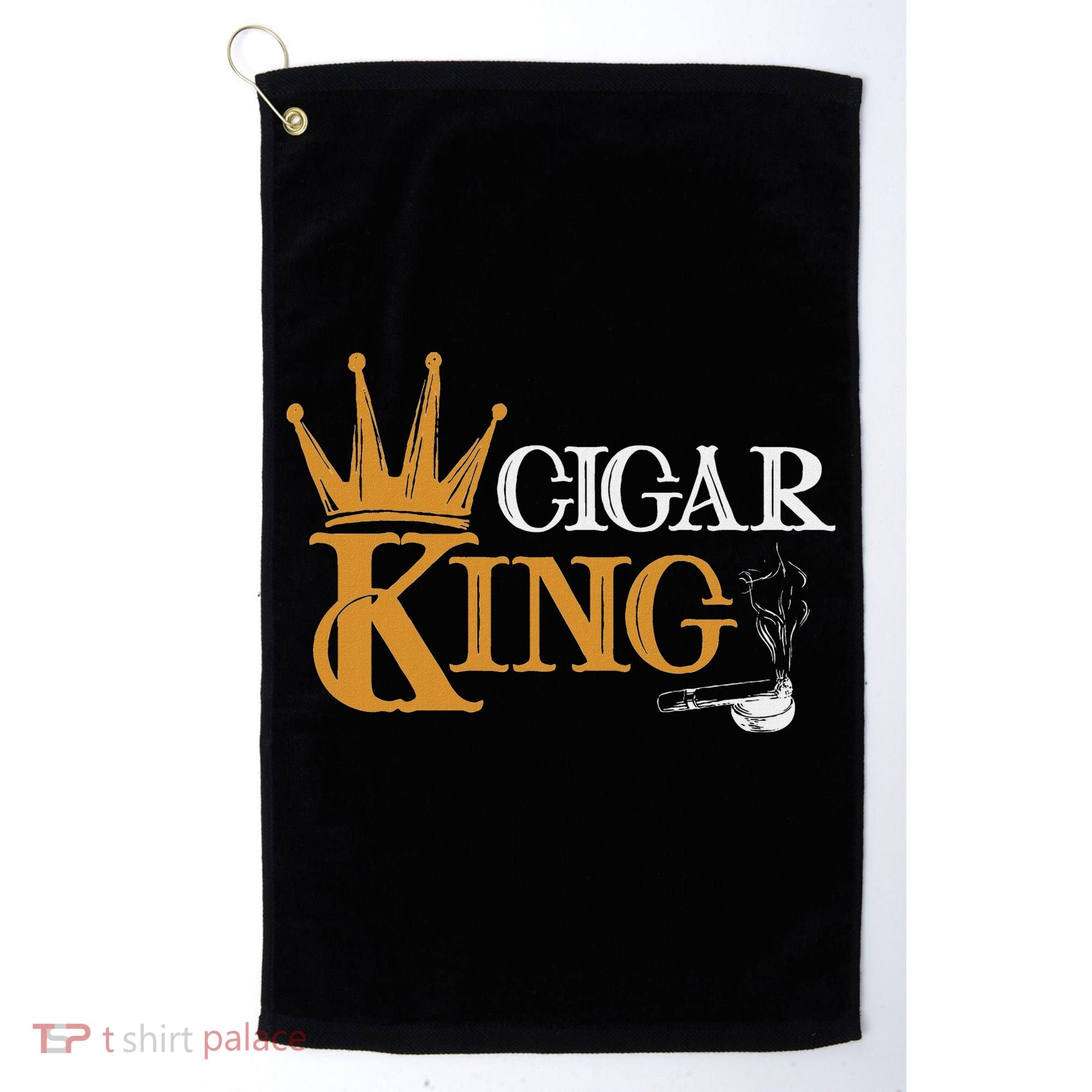 Cigar Smoking Connoisseur Tobacco Cigar King Golf Towel
