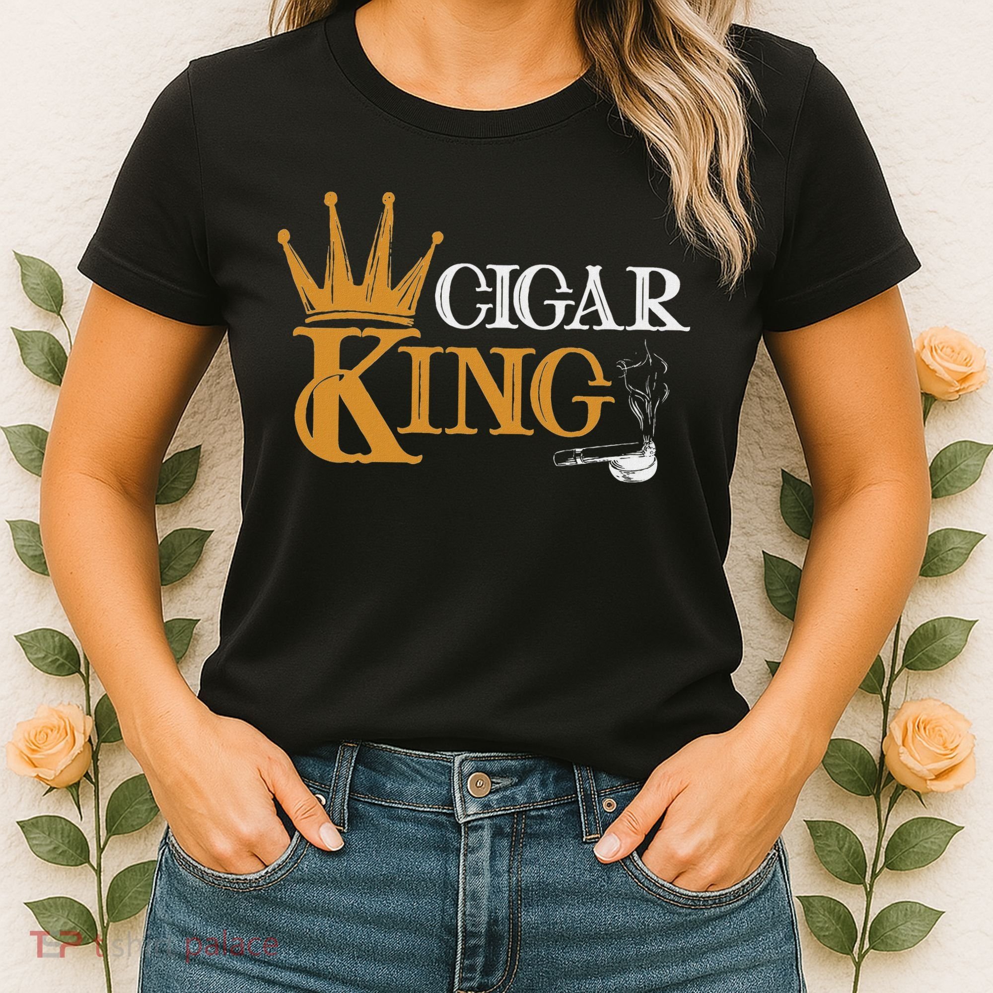 Cigar Smoking Connoisseur Tobacco Cigar King Women's T-Shirt