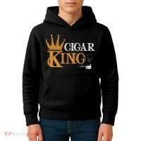 Cigar Smoking Connoisseur Tobacco Cigar King Kids Hoodie thumb 4