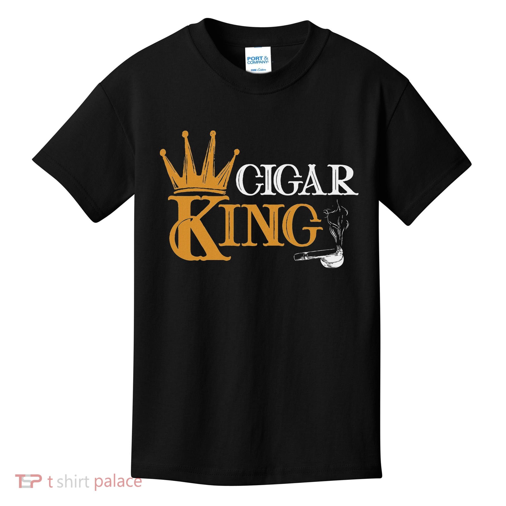 Cigar Smoking Connoisseur Tobacco Cigar King Kids T-Shirt