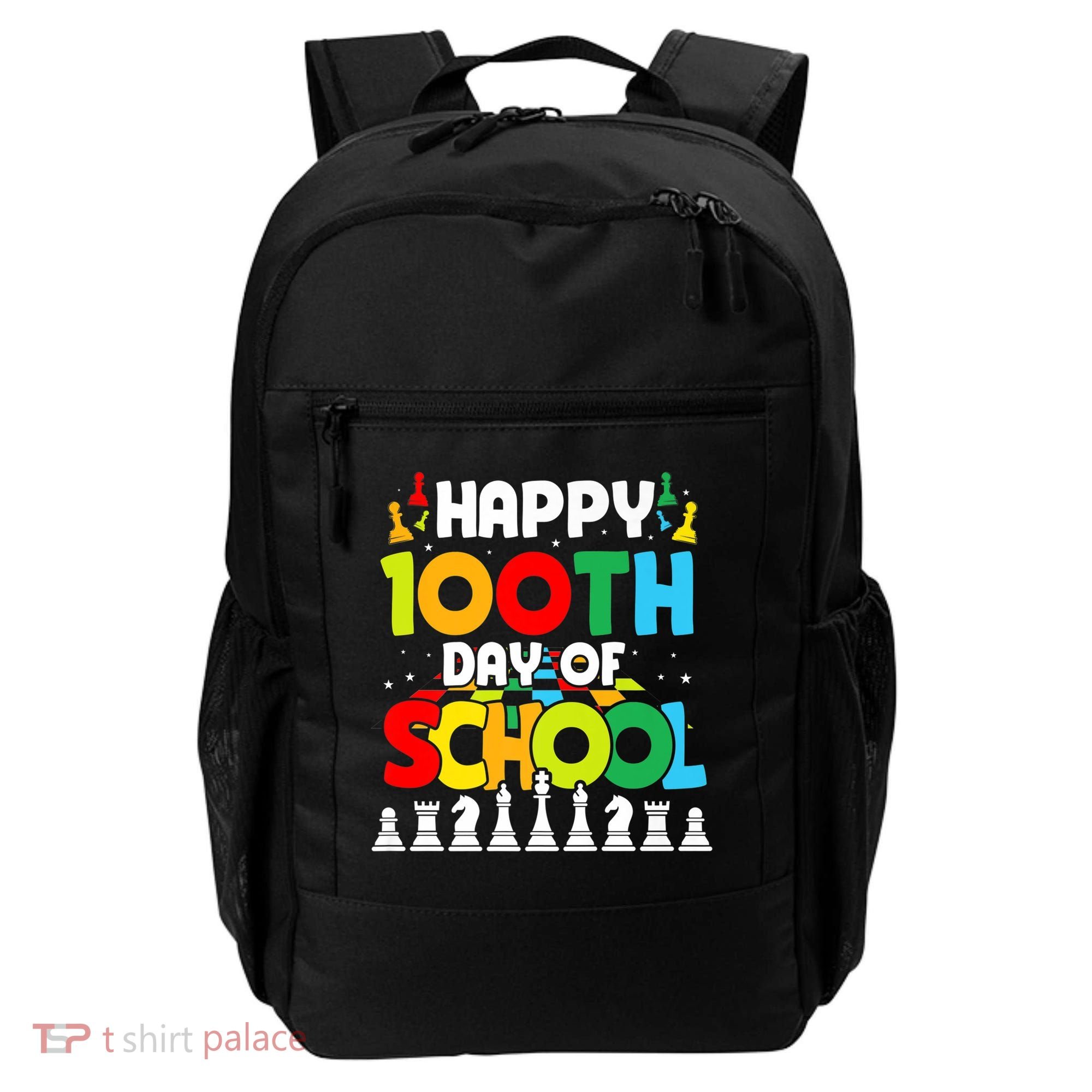 Chess Stuff Chess Club Chess Merch 100th Day Of School Chess Gift Backpack