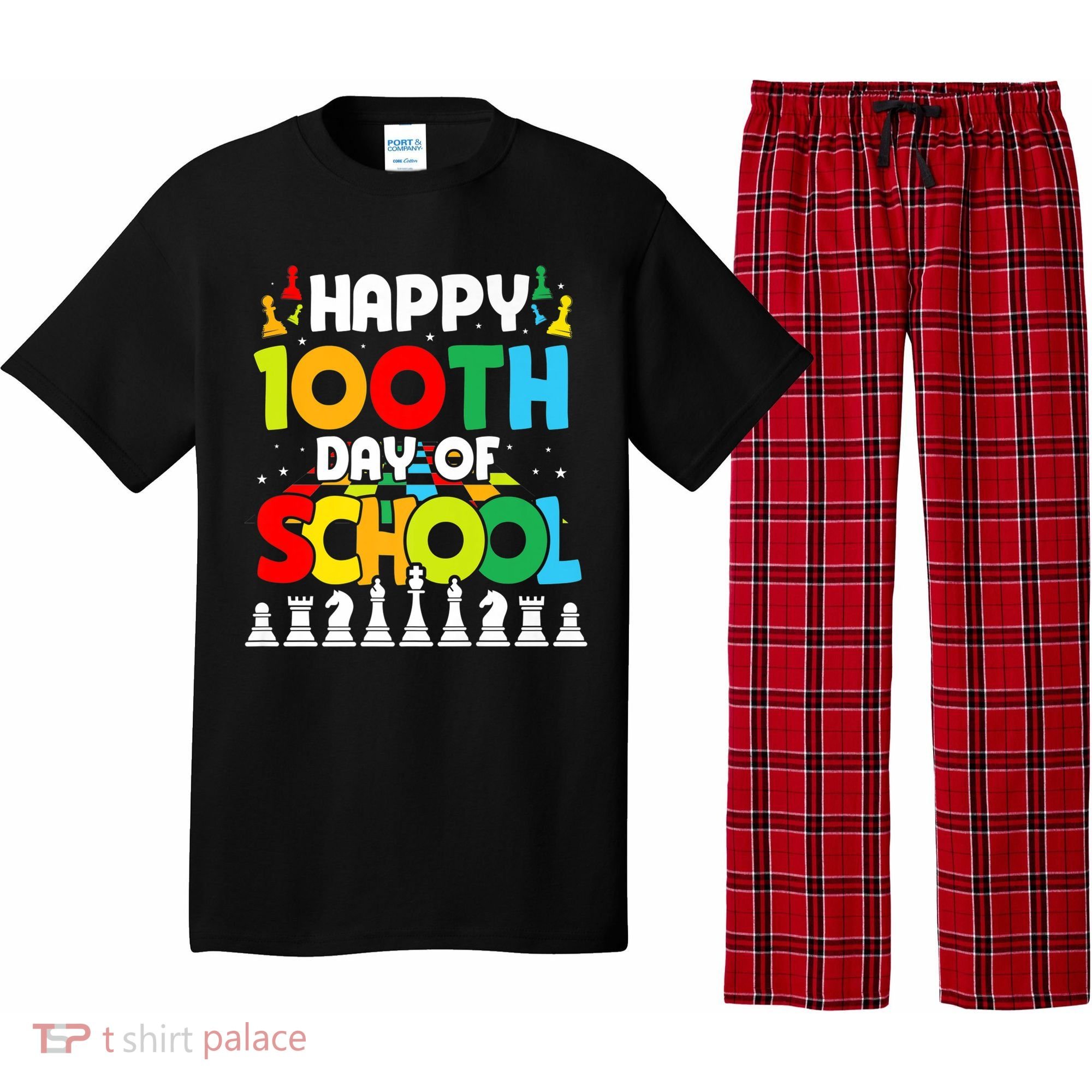 Chess Stuff Chess Club Chess Merch 100th Day Of School Chess Gift Pajama Set